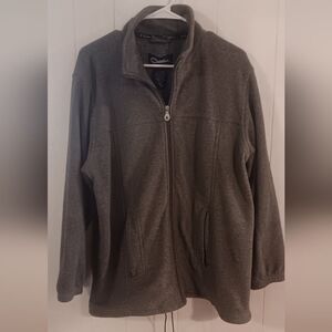 Catalina Gray Zip-Up Jacket Missy Size 12-14/ Womens Large